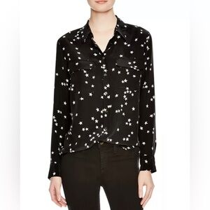 Equipment Starry Night Slim Signature Silk Shirt XS